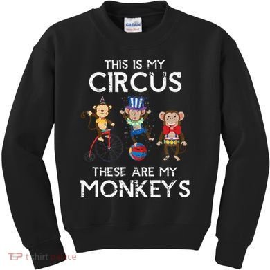 This Is My Circus These Are My Monkeys Kids Sweatshirt