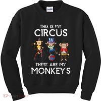 This Is My Circus These Are My Monkeys Kids Sweatshirt thumb 0
