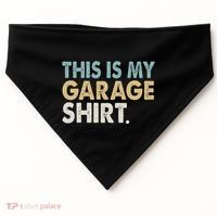 This Is My Garage Funny Dad USA-Made Doggie Bandana thumb 0