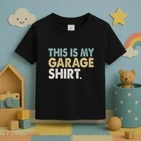 This Is My Garage Funny Dad Toddler T-Shirt thumb 3