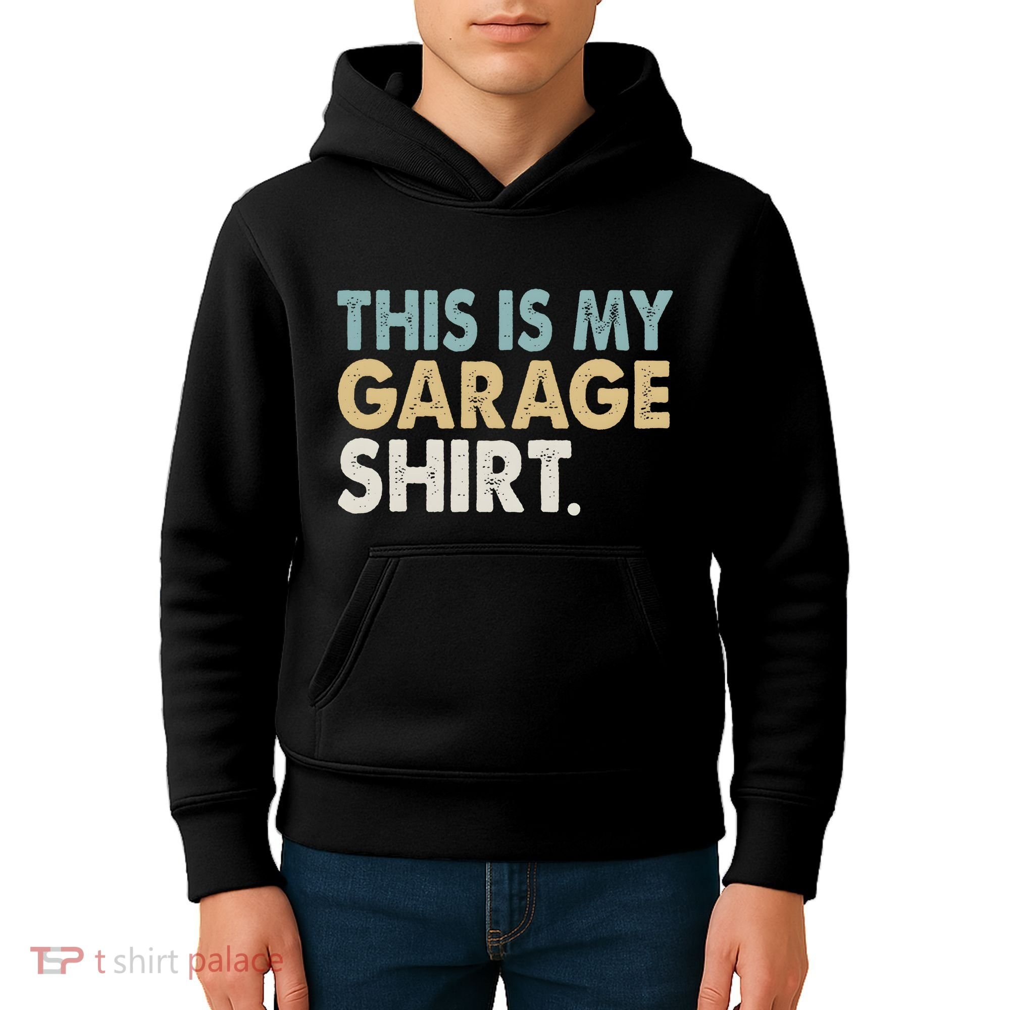 This Is My Garage Funny Dad Kids Hoodie