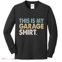 This Is My Garage Funny Dad Kids Long Sleeve Shirt thumb 0
