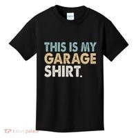 This Is My Garage Funny Dad Kids T-Shirt thumb 0