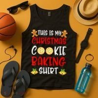 This Is My Christmas Cookie Baking Shirt Tank Top thumb 4