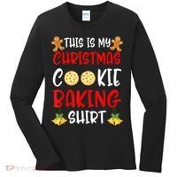 This Is My Christmas Cookie Baking Shirt Women's Long Sleeve Shirt thumb 0