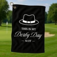 This Is My Derby Day Suit - Horse Racing Funny Derby Day Gift Golf Towel thumb 1