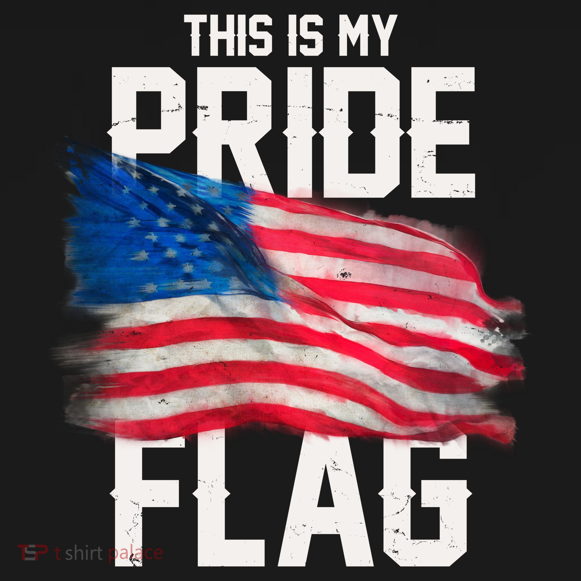 This Is My Pride Flag United States Patriot Flag Button