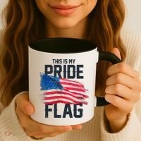 This Is My Pride Flag United States Patriot Flag Coffee Mug thumb 3
