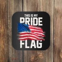 This Is My Pride Flag United States Patriot Flag Coaster thumb 0