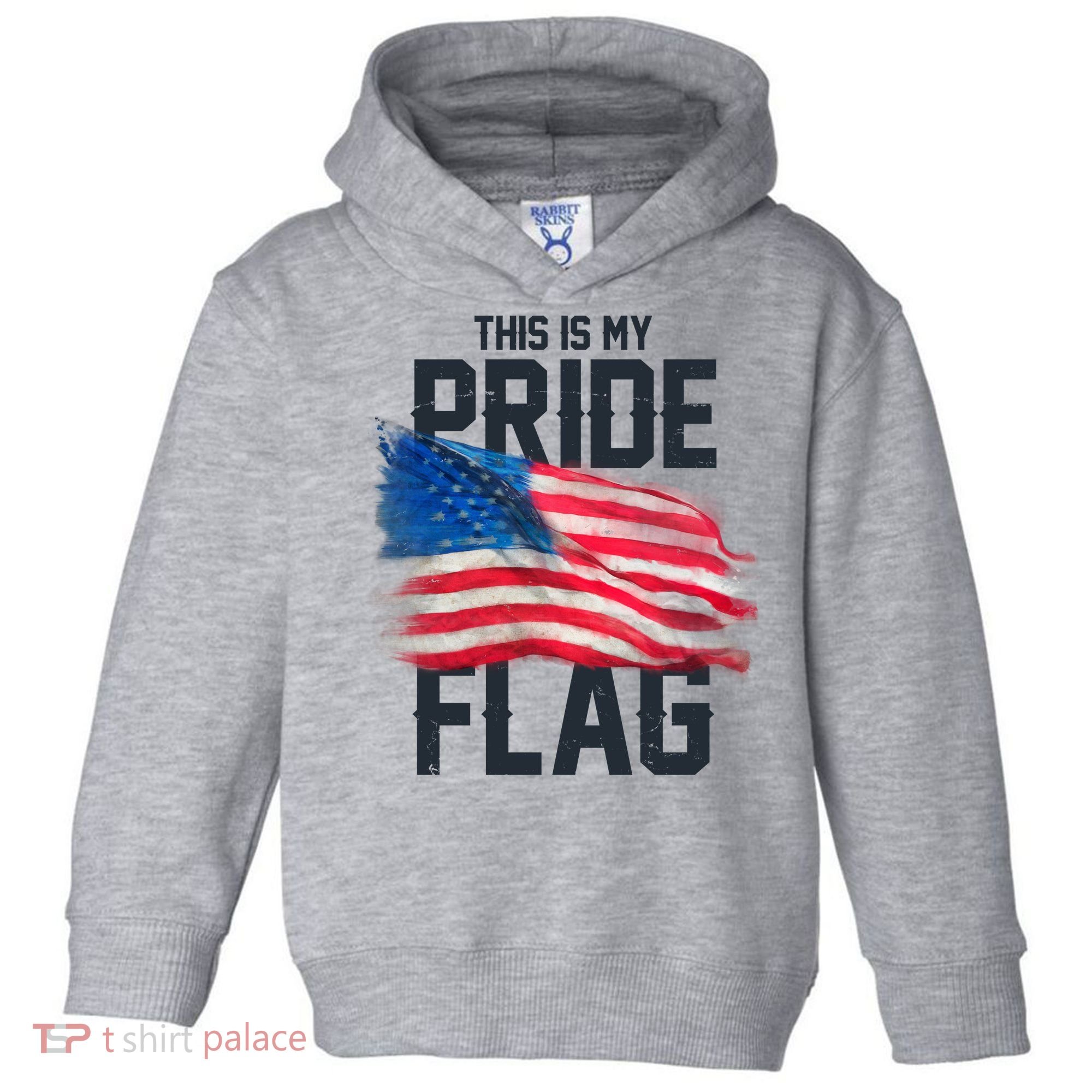 This Is My Pride Flag United States Patriot Flag Toddler Hoodie