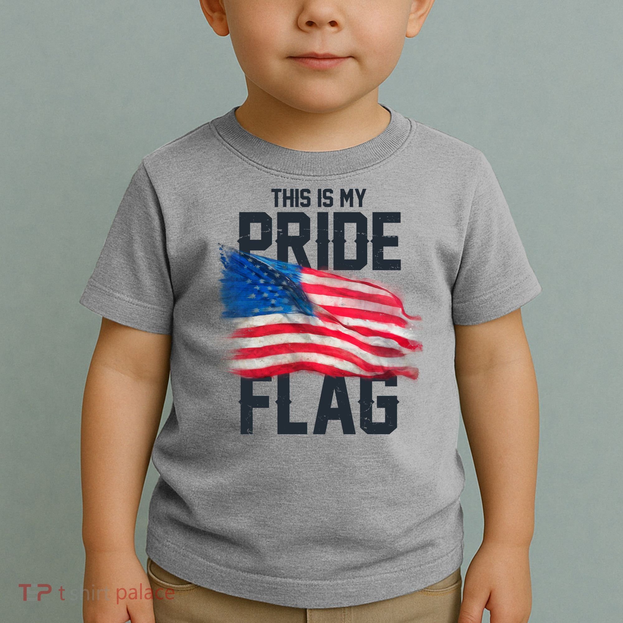 This Is My Pride Flag United States Patriot Flag Toddler T-Shirt