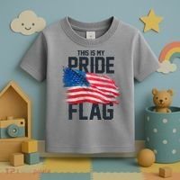 This Is My Pride Flag United States Patriot Flag Toddler T-Shirt thumb 3