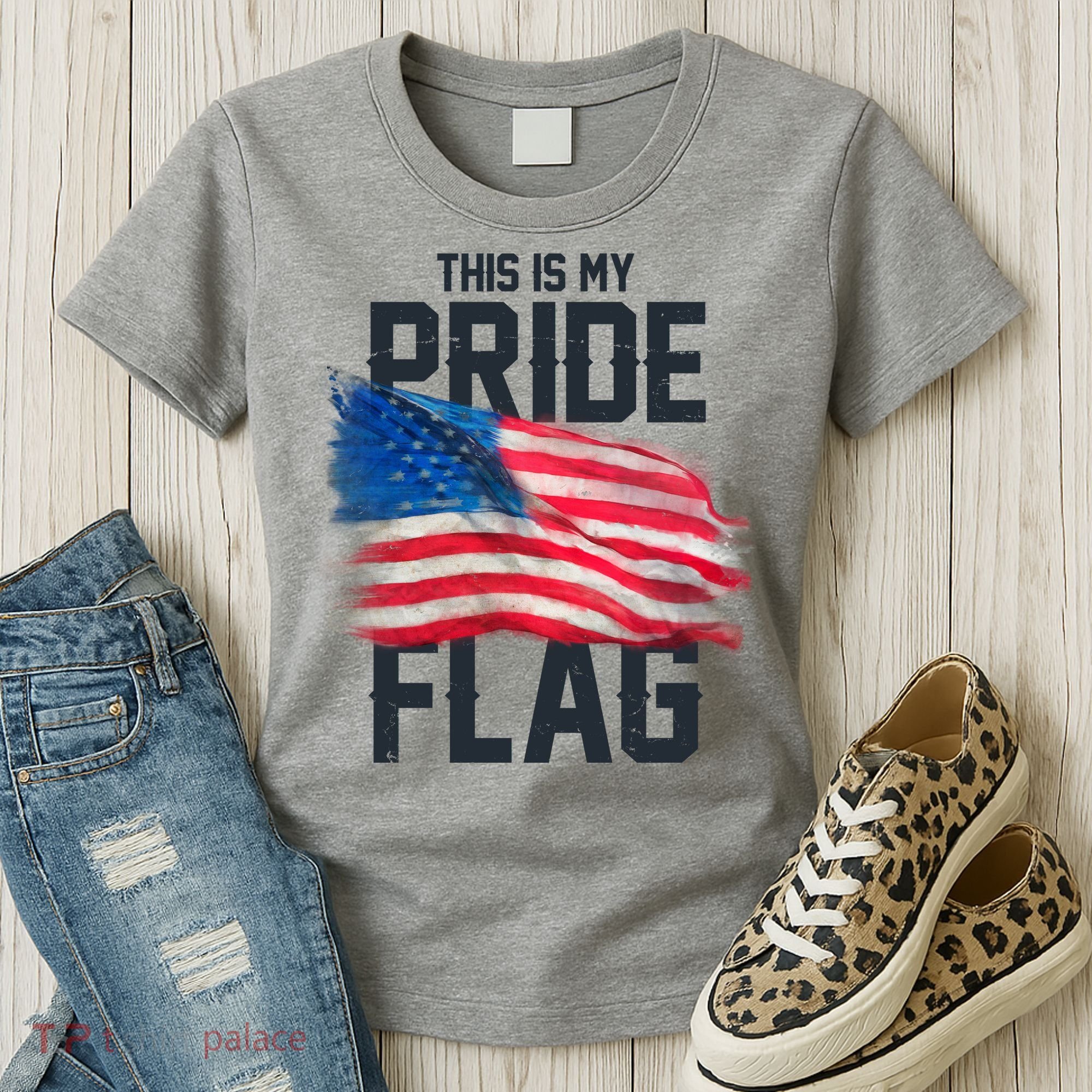 This Is My Pride Flag United States Patriot Flag Women's T-Shirt