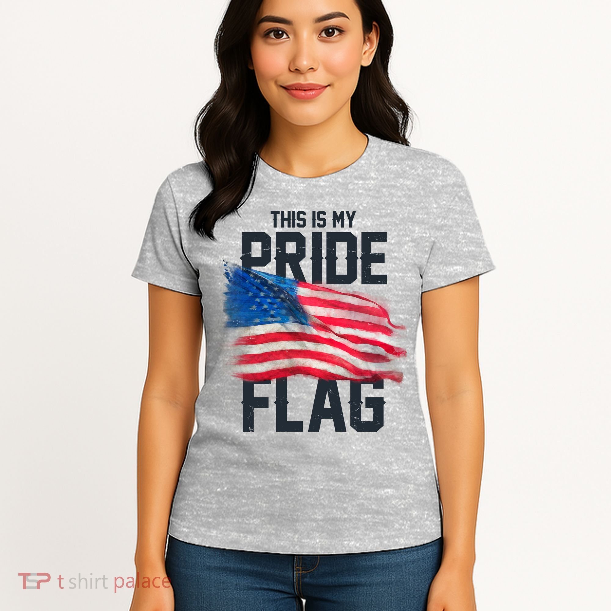 This Is My Pride Flag United States Patriot Flag Women's T-Shirt