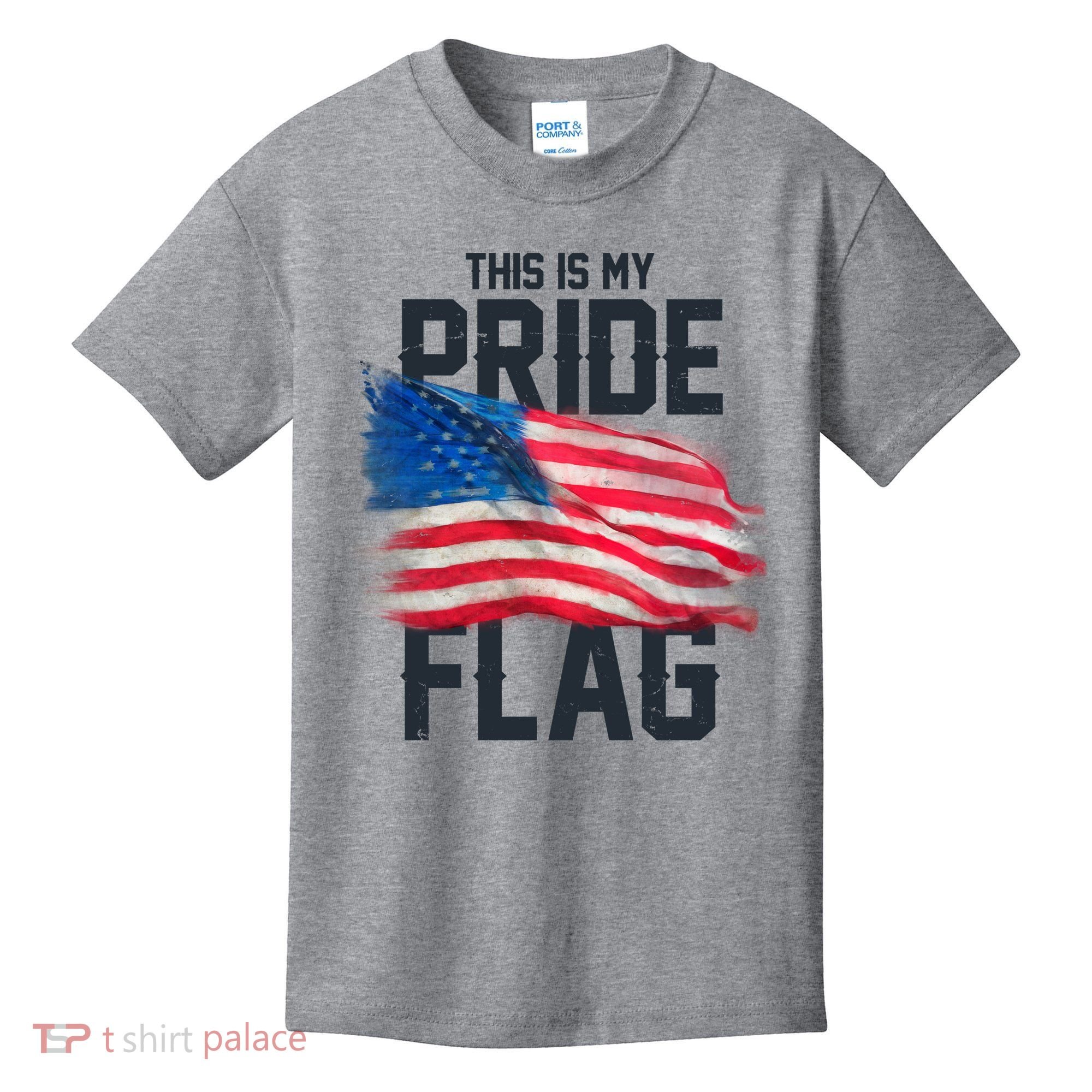 This Is My Pride Flag United States Patriot Flag Kids T-Shirt