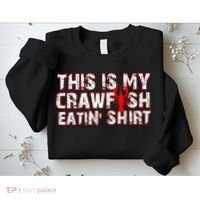 This Is My Crawfish Eating New Orleans Mardi Gras Sweatshirt thumb 2