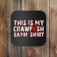 This Is My Crawfish Eating New Orleans Mardi Gras Coaster thumb 0