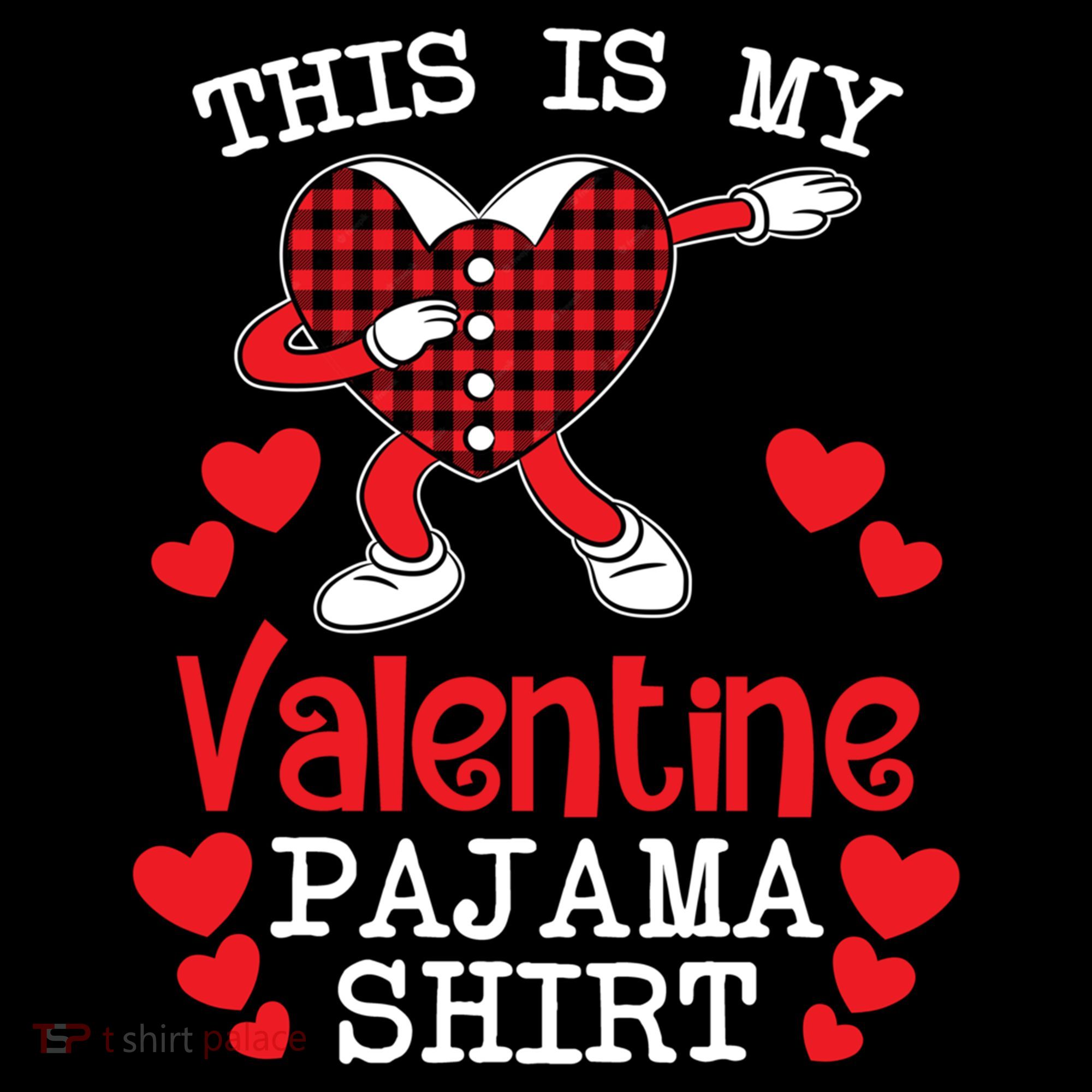 This Is My Valentine Pajama Great Gift Valentines Day Cool Plaid Cool Gift Coffee Mug