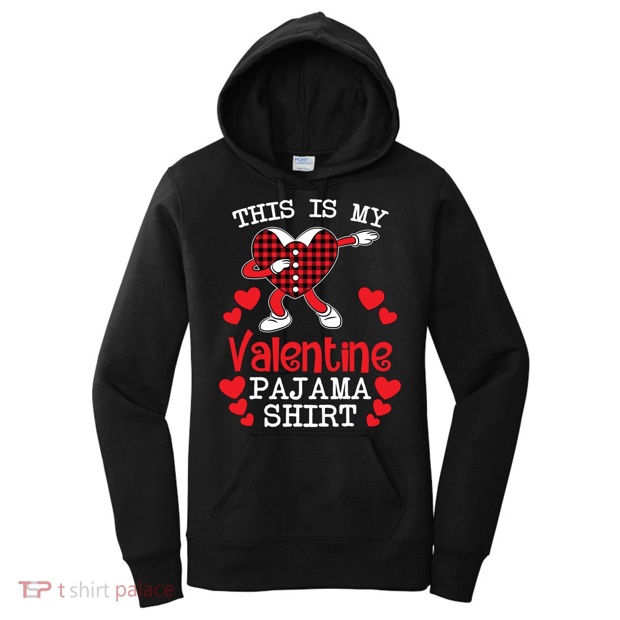 This Is My Valentine Pajama Great Gift Valentines Day Cool Plaid Cool Gift Women's Hoodie