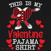 This Is My Valentine Pajama Great Gift Valentines Day Cool Plaid Cool Gift Ornament thumb 1