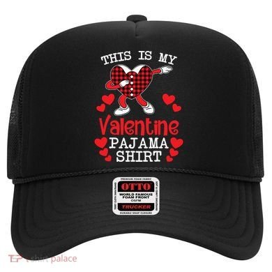 This Is My Valentine Pajama Great Gift Valentines Day Cool Plaid Cool Gift Hat