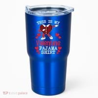 This Is My Valentine Pajama Great Gift Valentines Day Cool Plaid Cool Gift Tumbler thumb 0