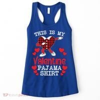 This Is My Valentine Pajama Great Gift Valentines Day Cool Plaid Cool Gift Women's Tank Top thumb 0