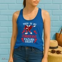 This Is My Valentine Pajama Great Gift Valentines Day Cool Plaid Cool Gift Women's Tank Top thumb 2