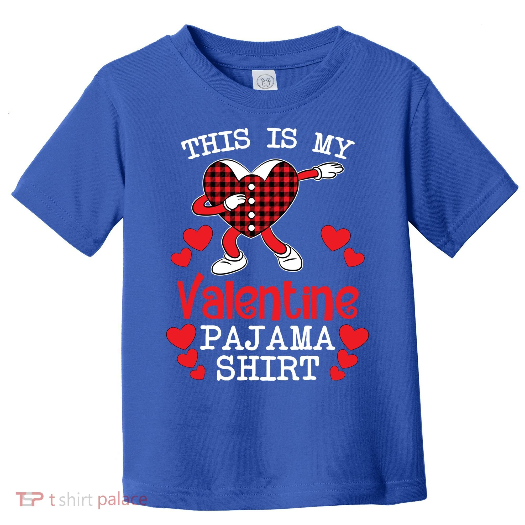 This Is My Valentine Pajama Great Gift Valentines Day Cool Plaid Cool Gift Toddler T-Shirt