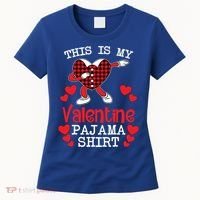 This Is My Valentine Pajama Great Gift Valentines Day Cool Plaid Cool Gift Women's T-Shirt thumb 0