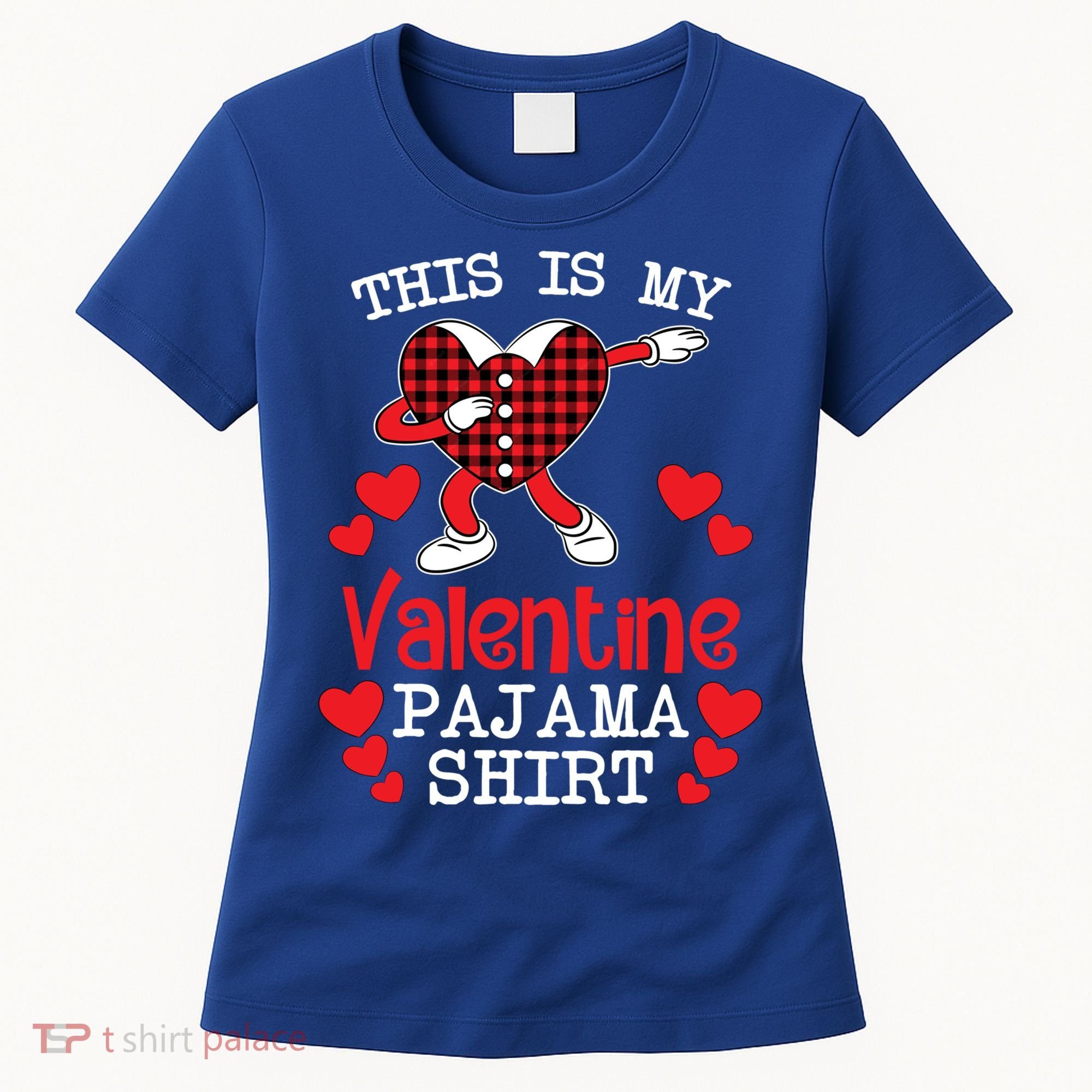This Is My Valentine Pajama Great Gift Valentines Day Cool Plaid Cool Gift Women's T-Shirt