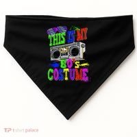 This Is My 80s Costume 80s Party USA-Made Doggie Bandana thumb 0