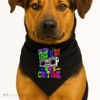 This Is My 80s Costume 80s Party USA-Made Doggie Bandana thumb 1