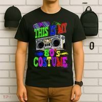 This Is My 80s Costume 80s Party T-Shirt thumb 6