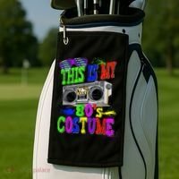 This Is My 80s Costume 80s Party Golf Towel thumb 2
