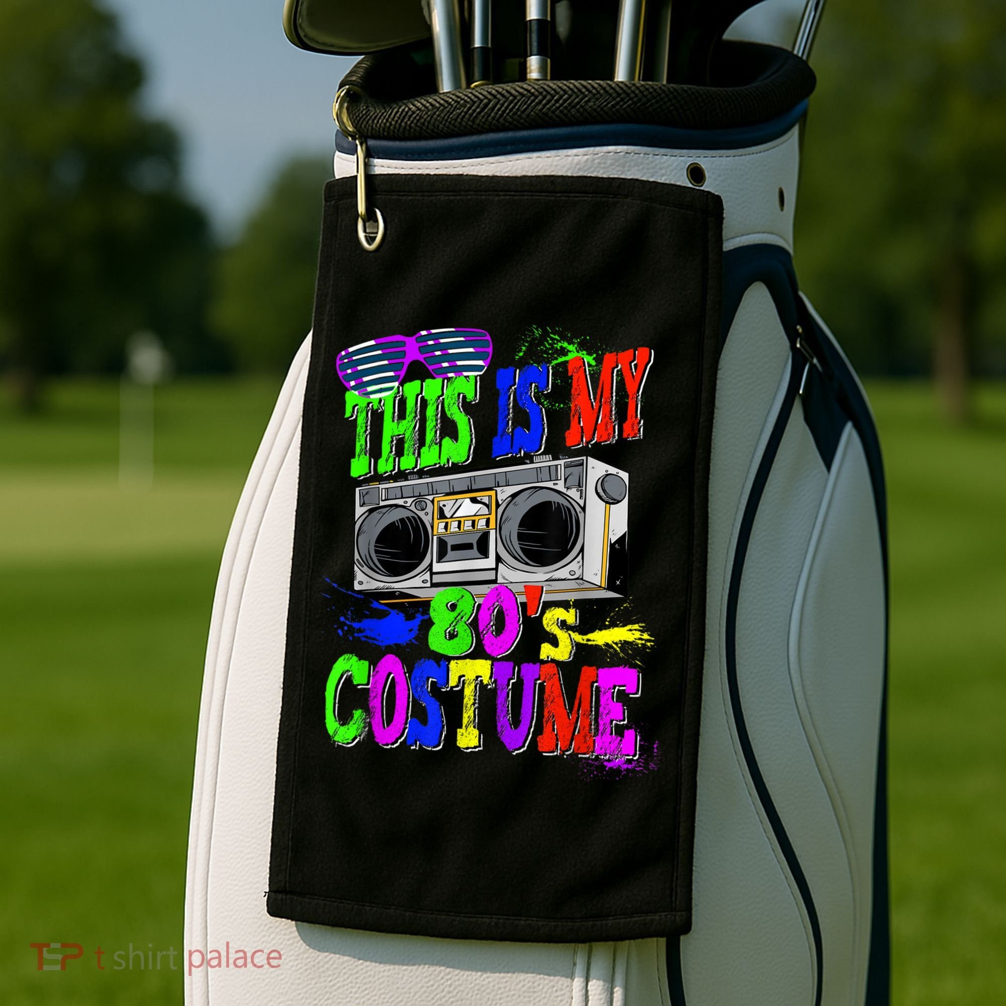 This Is My 80s Costume 80s Party Golf Towel