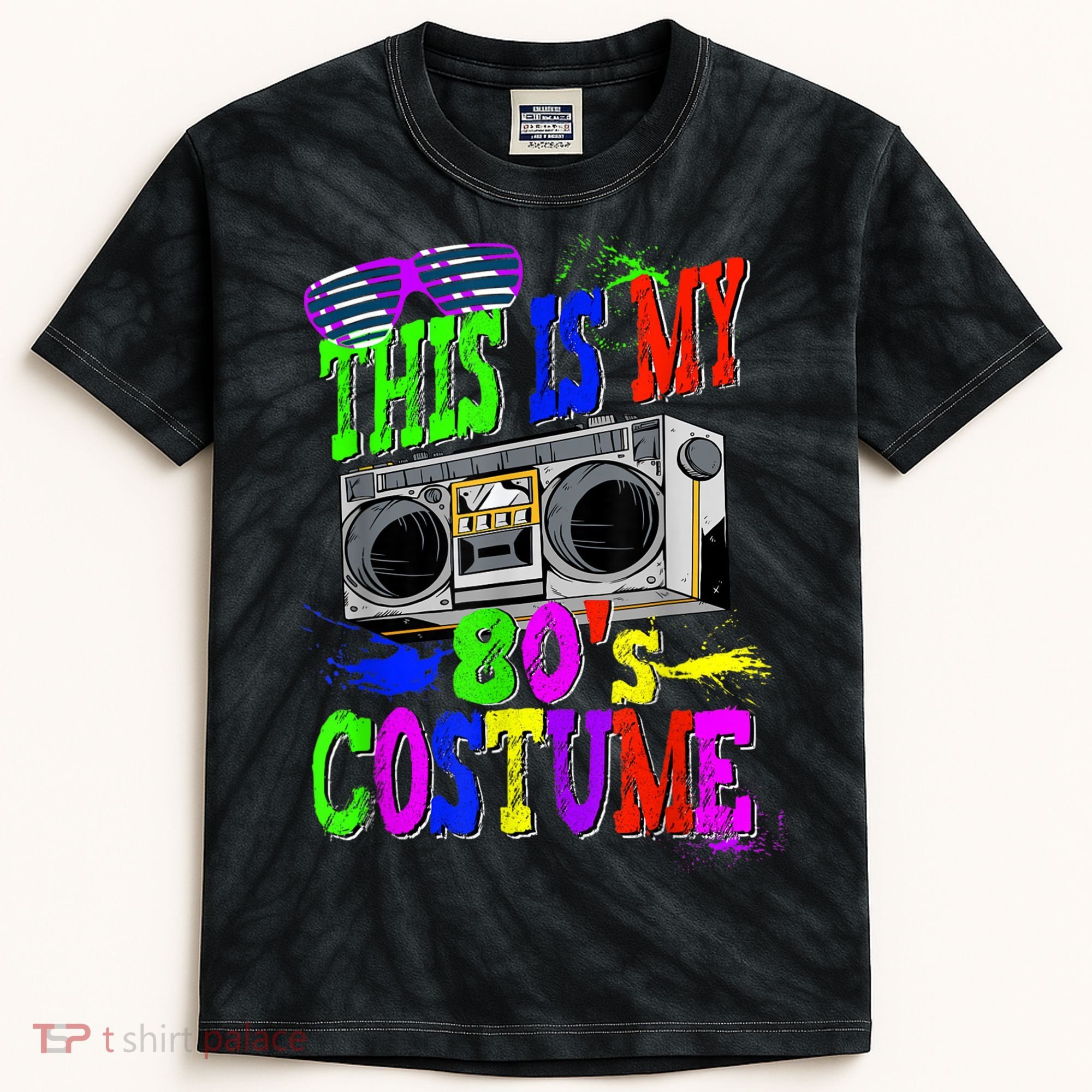 This Is My 80s Costume 80s Party Kids Tie-Dye T-Shirt