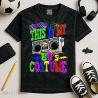 This Is My 80s Costume 80s Party Kids Tie-Dye T-Shirt thumb 2