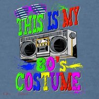 This Is My 80s Costume 80s Party Comfort Colors Garment-Dyed Hooded Sweatshirt thumb 2