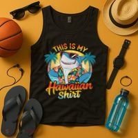This Is My Hawaiian Tropical Luau Costume Party Hawaii Tank Top thumb 4