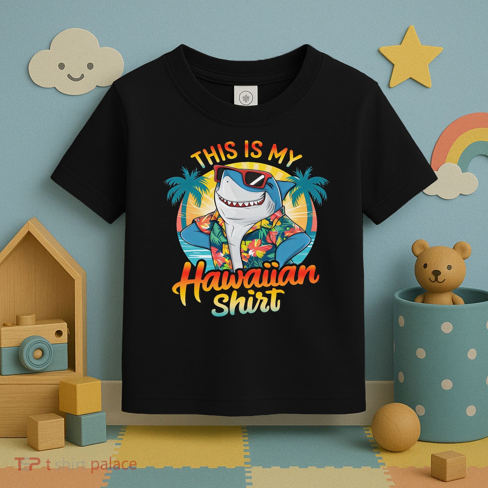 This Is My Hawaiian Tropical Luau Costume Party Hawaii Toddler T-Shirt