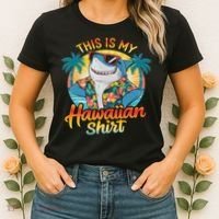 This Is My Hawaiian Tropical Luau Costume Party Hawaii Women's T-Shirt thumb 2