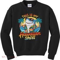 This Is My Hawaiian Tropical Luau Costume Party Hawaii Kids Sweatshirt thumb 0