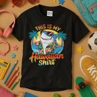 This Is My Hawaiian Tropical Luau Costume Party Hawaii Kids T-Shirt thumb 3
