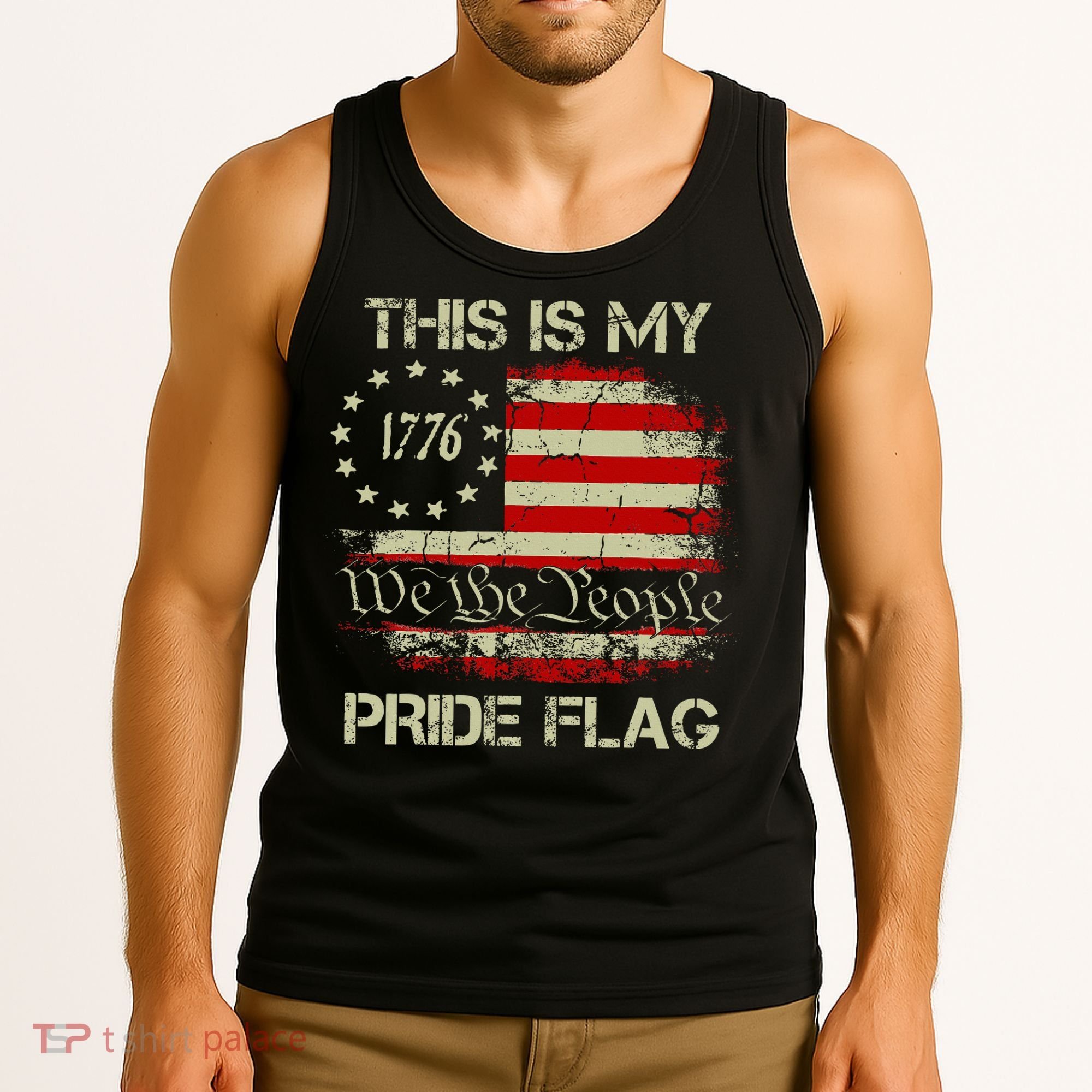This Is My Pride Flag Usa American Tank Top