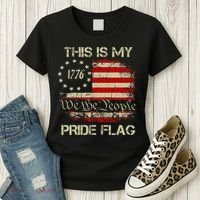 This Is My Pride Flag Usa American Women's T-Shirt thumb 3