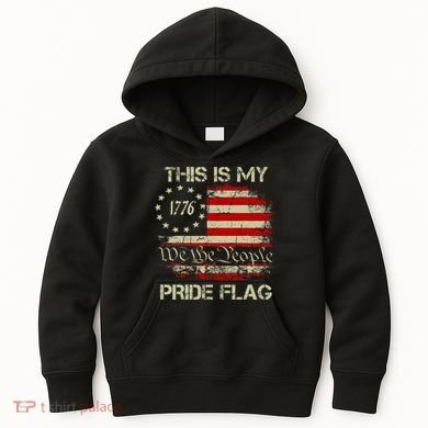 This Is My Pride Flag Usa American Kids Hoodie