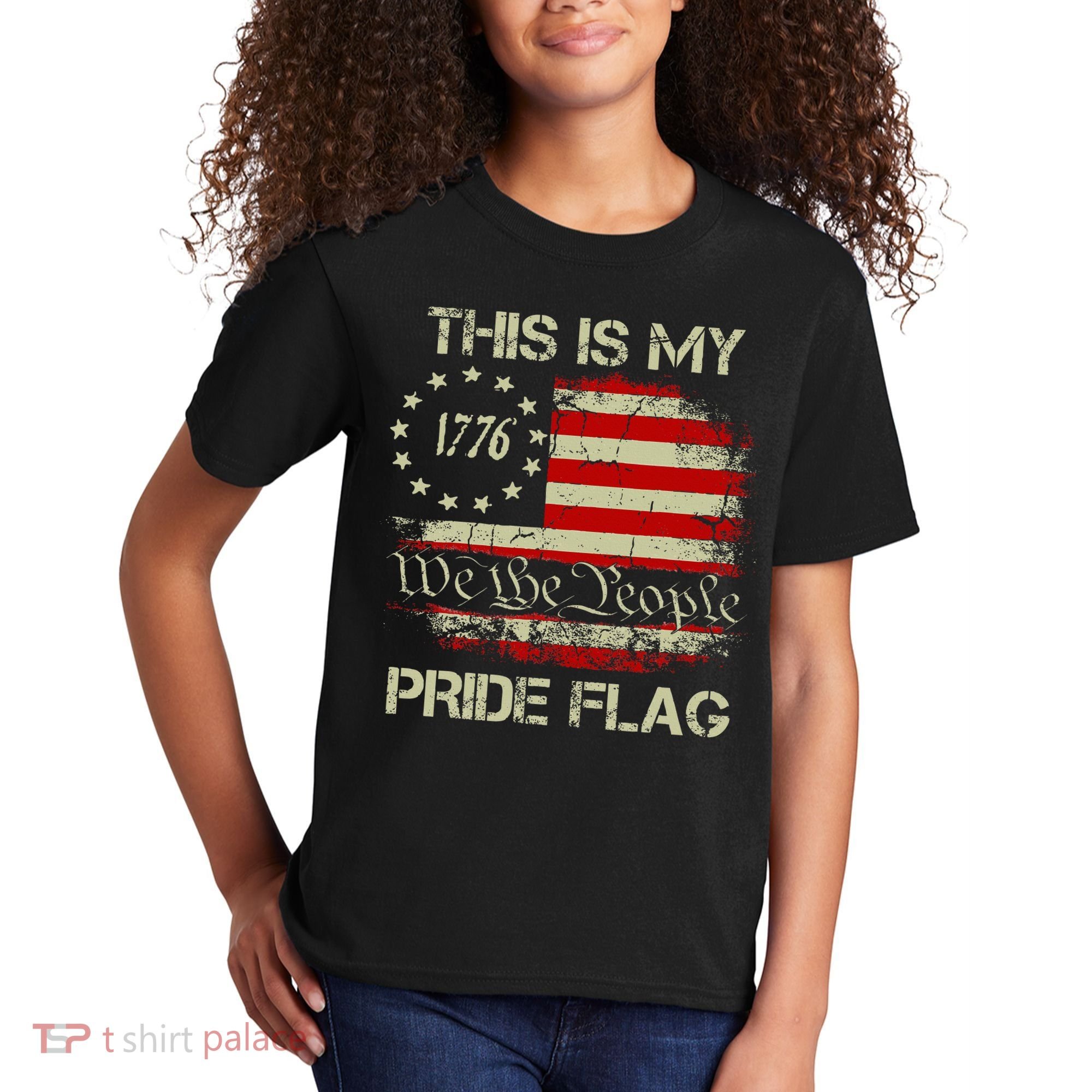 This Is My Pride Flag Usa American Kids T-Shirt
