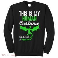 This Is My Human Costume Im Really A Dragon Halloween Sweatshirt thumb 0