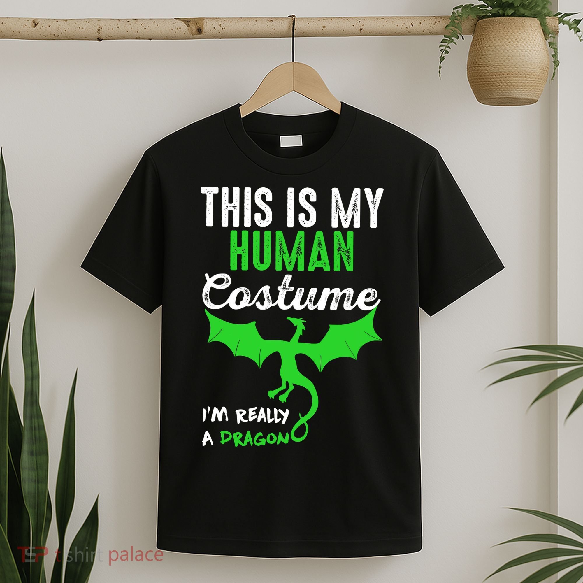 This Is My Human Costume Im Really A Dragon Halloween T-Shirt